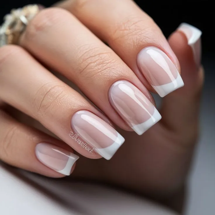 French manicure gel - unghie eleganti